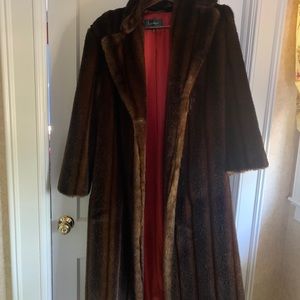 Ralph Lauren Faux Fur Sable Coat